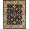Feizy Carrington 6500F Rug in Black / Gold