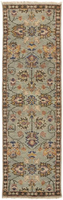 Feizy Carrington 6503F Rug in Gray / Gold