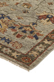 Feizy Carrington 6503F Rug in Gray / Gold