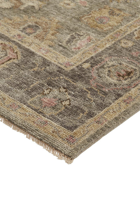 Feizy Carrington 6504F Rug in Gray / Gold