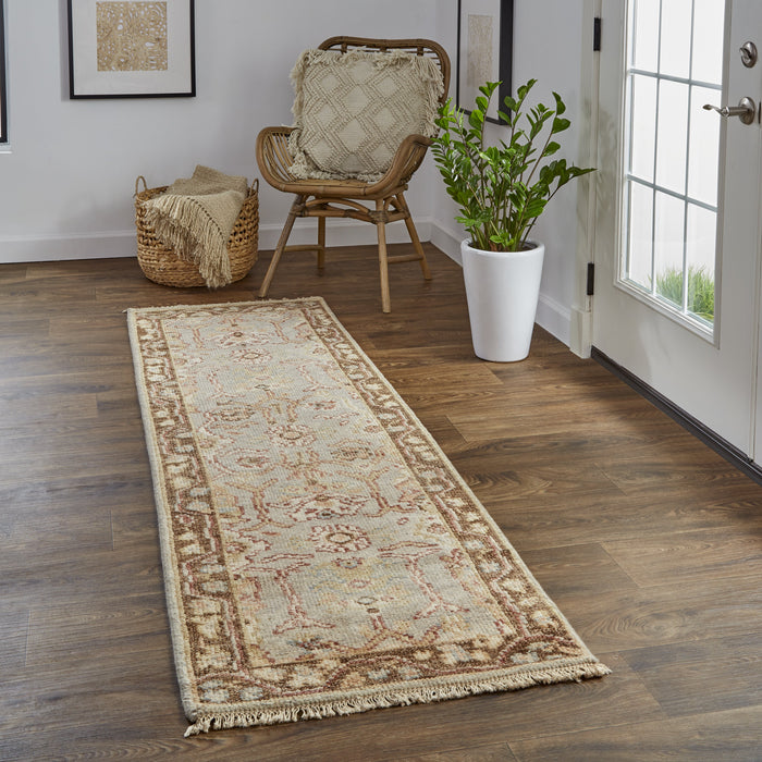 Feizy Carrington 6506F Rug in Gray / Brown