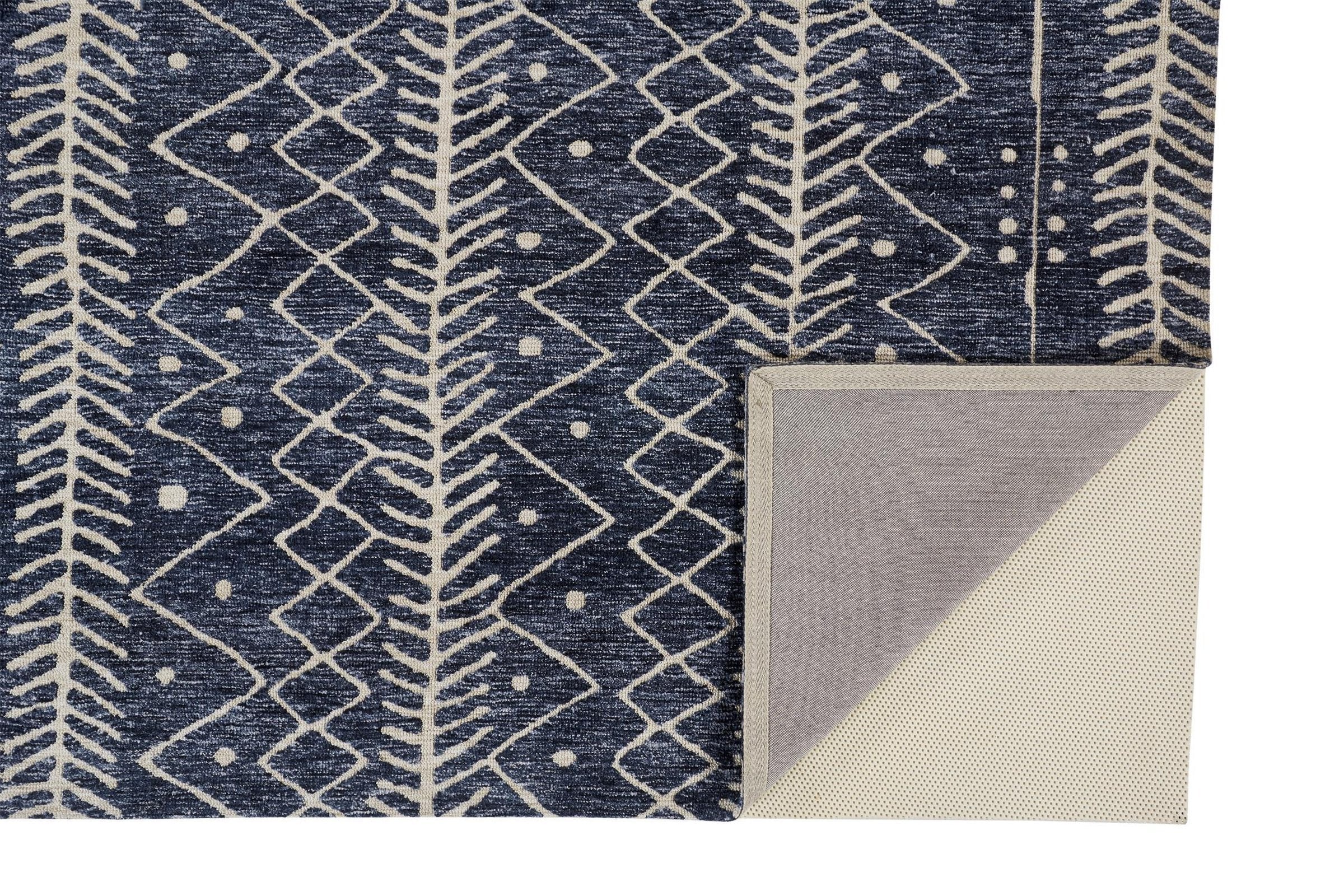 Feizy Colton 8318F Rug in Blue / Beige