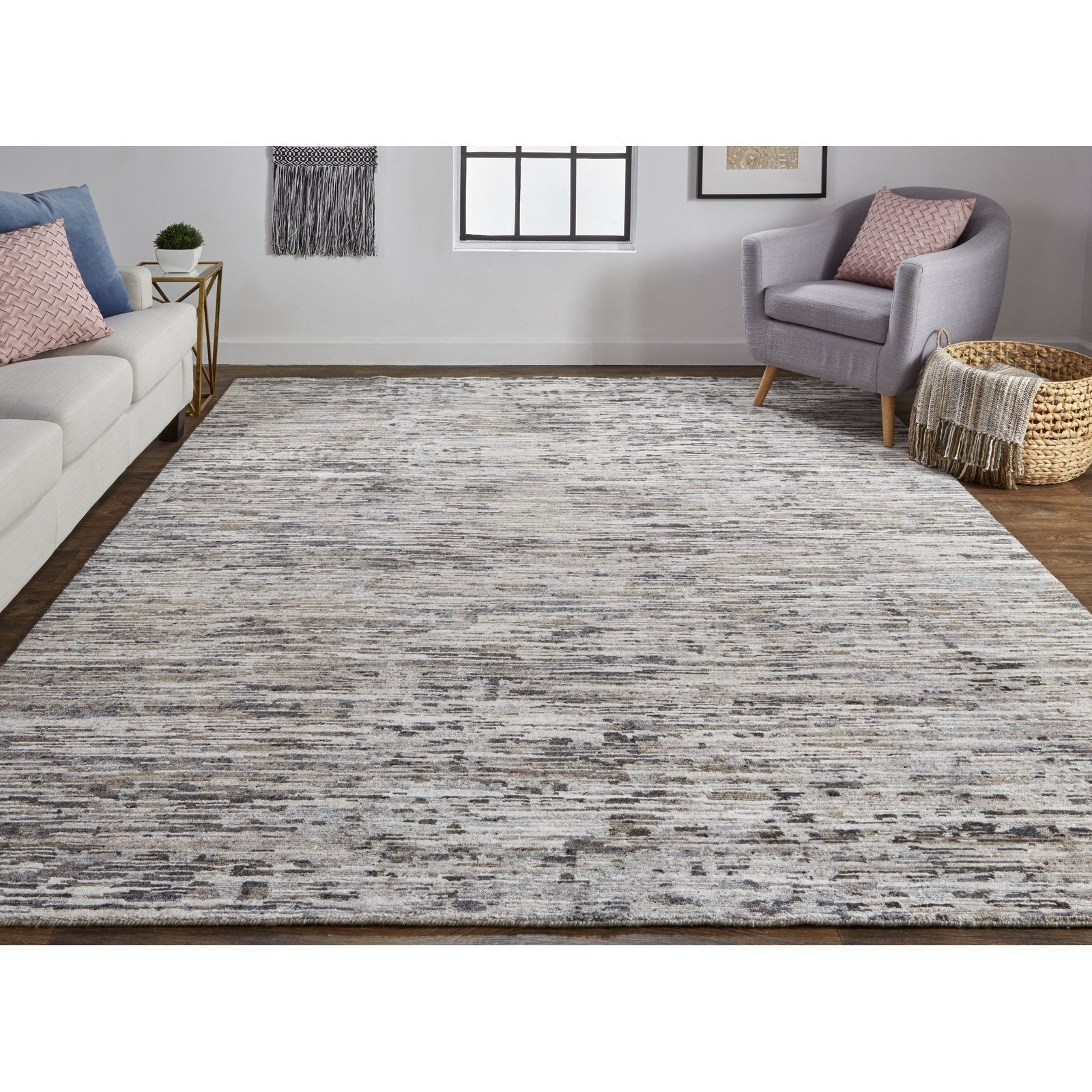 Feizy Conroe 6821F Rug in Gray