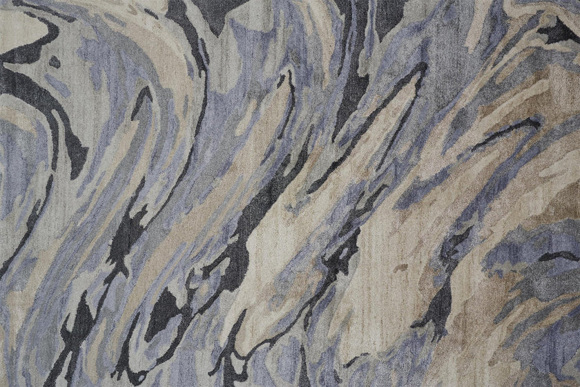 Feizy Dryden 8790F Rug in Blue/Gray