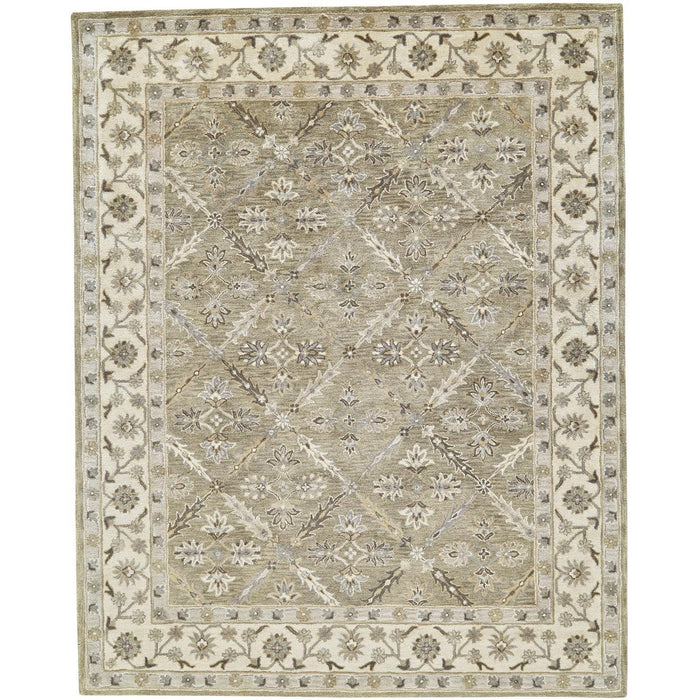 Feizy Eaton 8424F Rug in Sage
