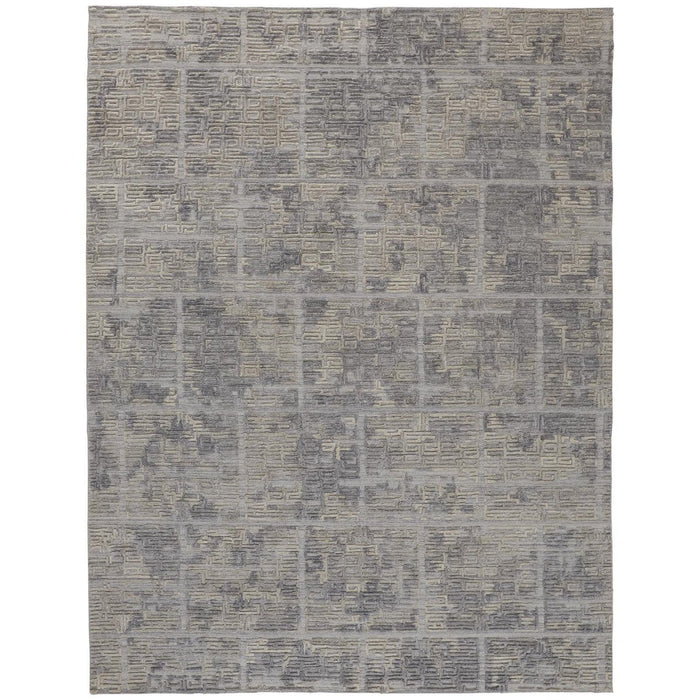 Feizy Elias 6590F Rug in Gray / Ivory