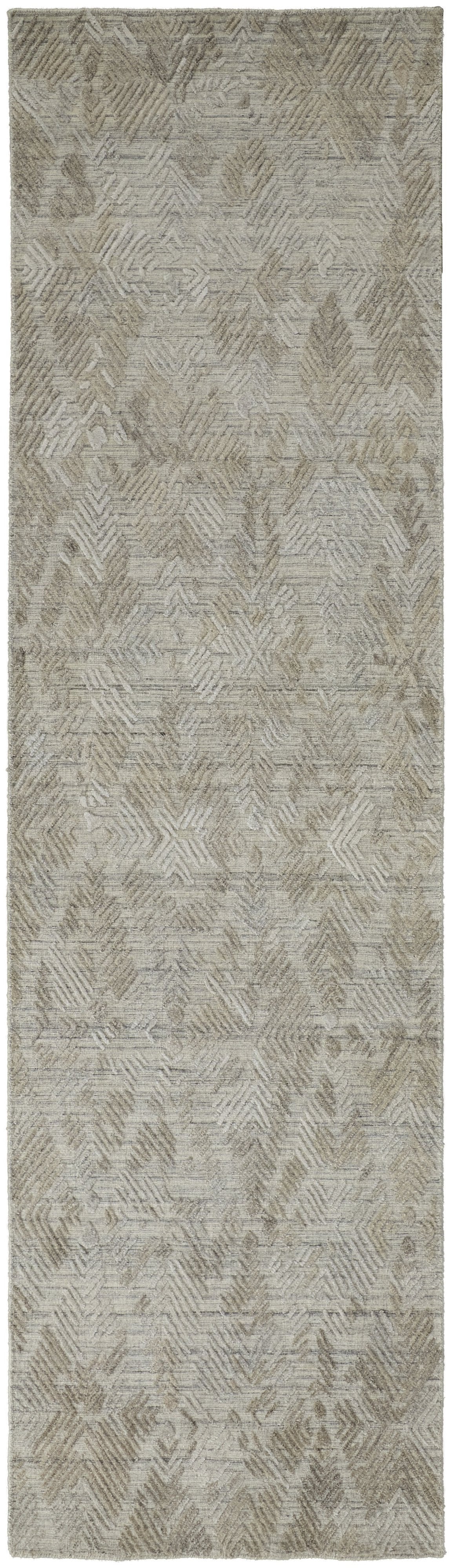 Feizy Elias 6718F Rug in Gray / Taupe