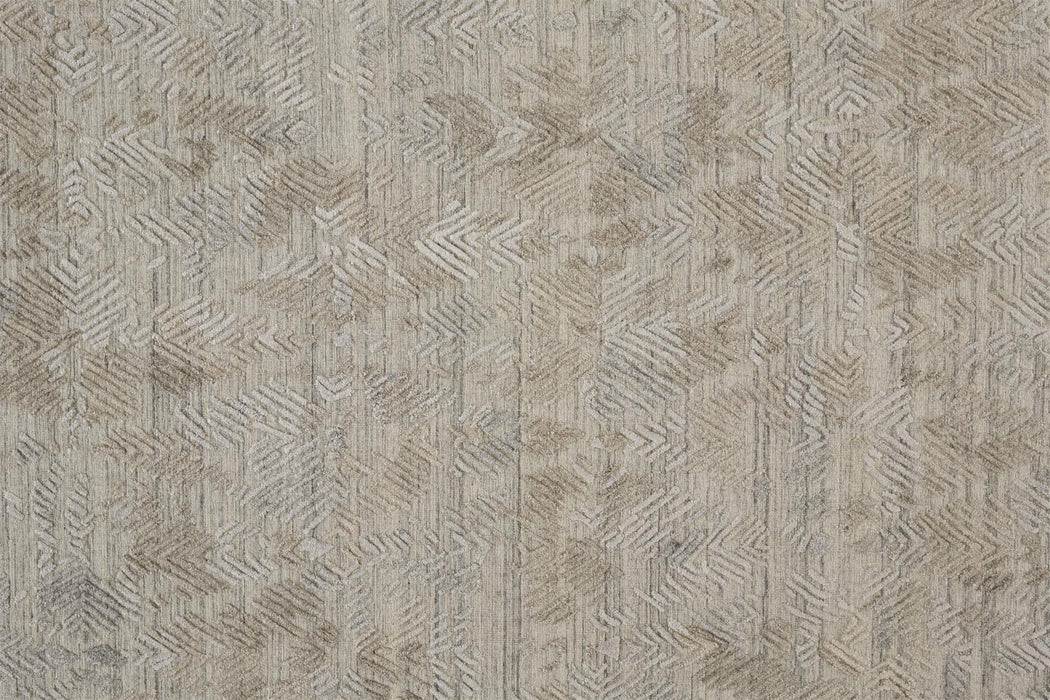 Feizy Elias 6718F Rug in Gray / Taupe