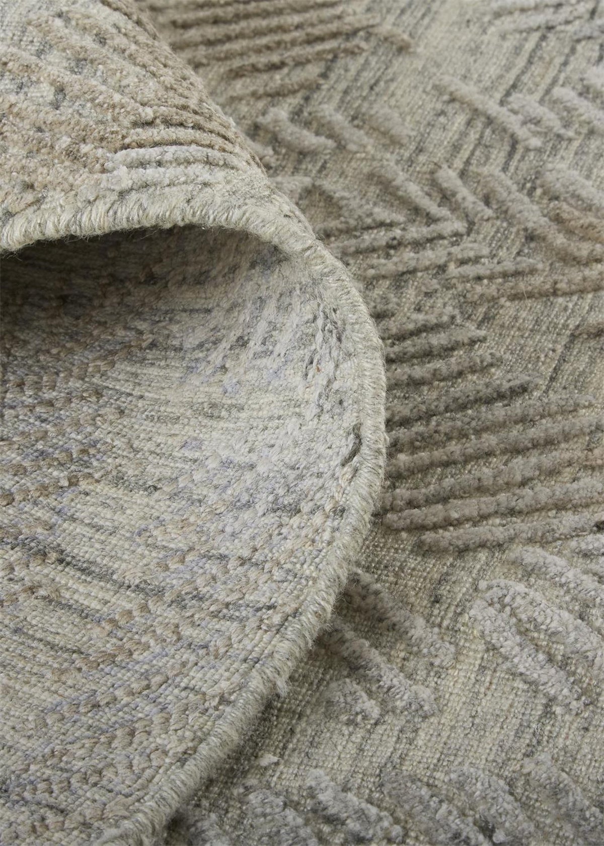 Feizy Elias 6718F Rug in Gray / Taupe