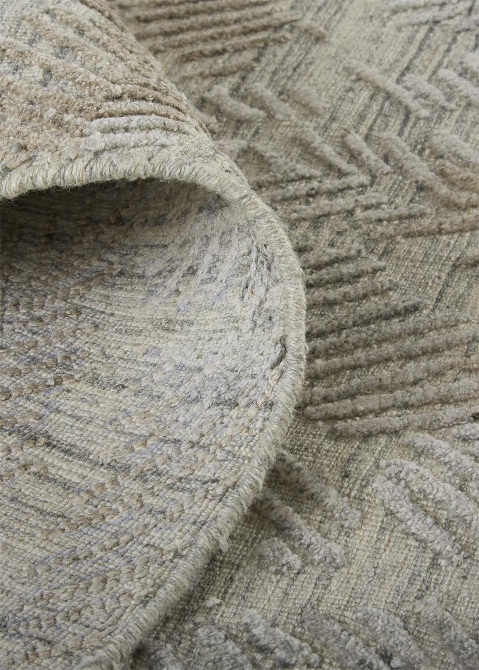 Feizy Elias 6718F Rug in Gray / Taupe