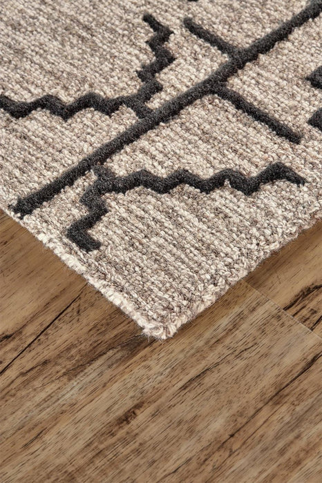 Feizy Enzo 8732F Rug in Charcoal/Gray