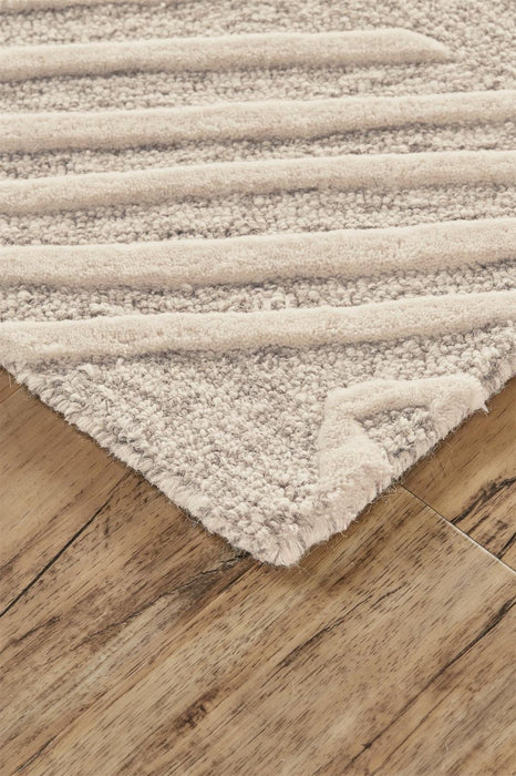 Feizy Enzo 8737F Rug in Ivory/Natural