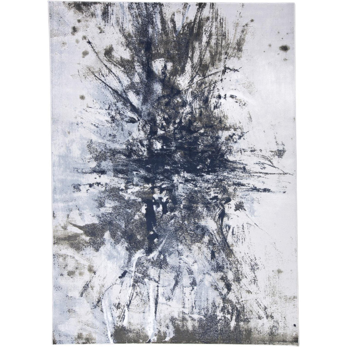 Feizy Gaspar 3833F Rug in White/Gray