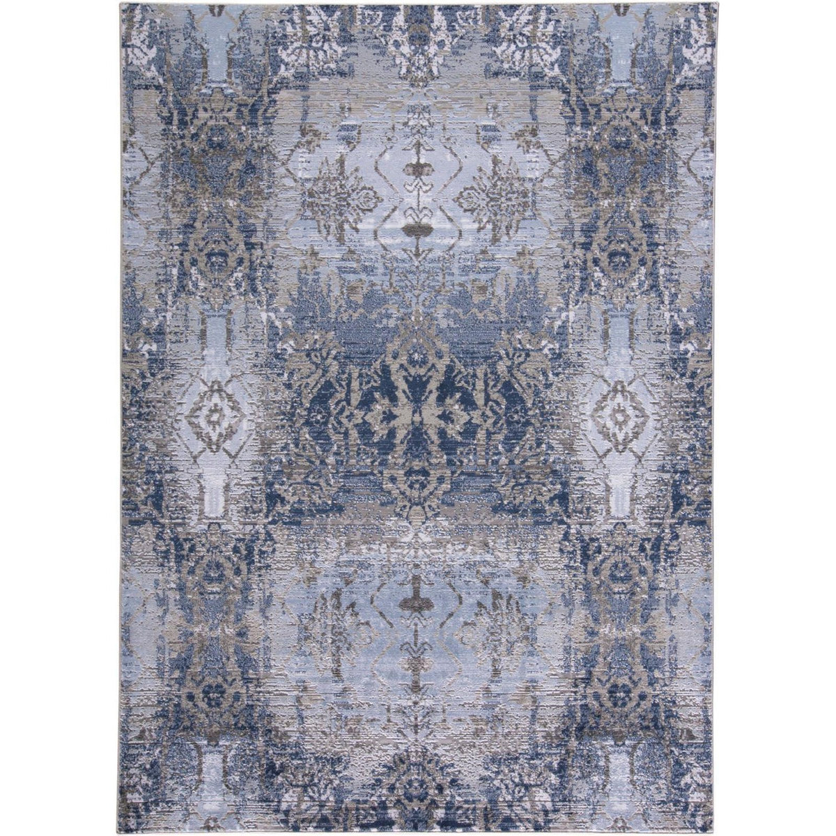 Feizy Gaspar 3834F Rug in Light Blue/Sterling