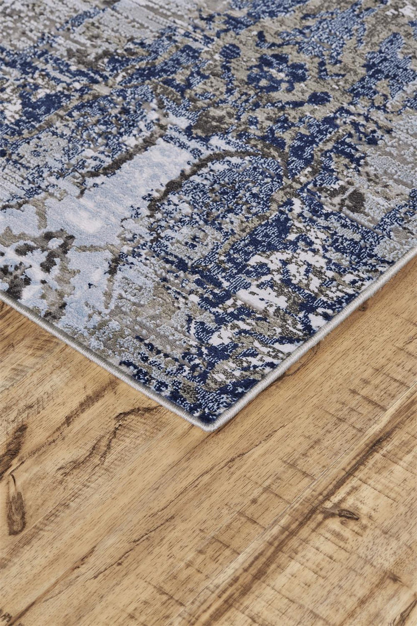 Feizy Gaspar 3834F Rug in Light Blue/Sterling
