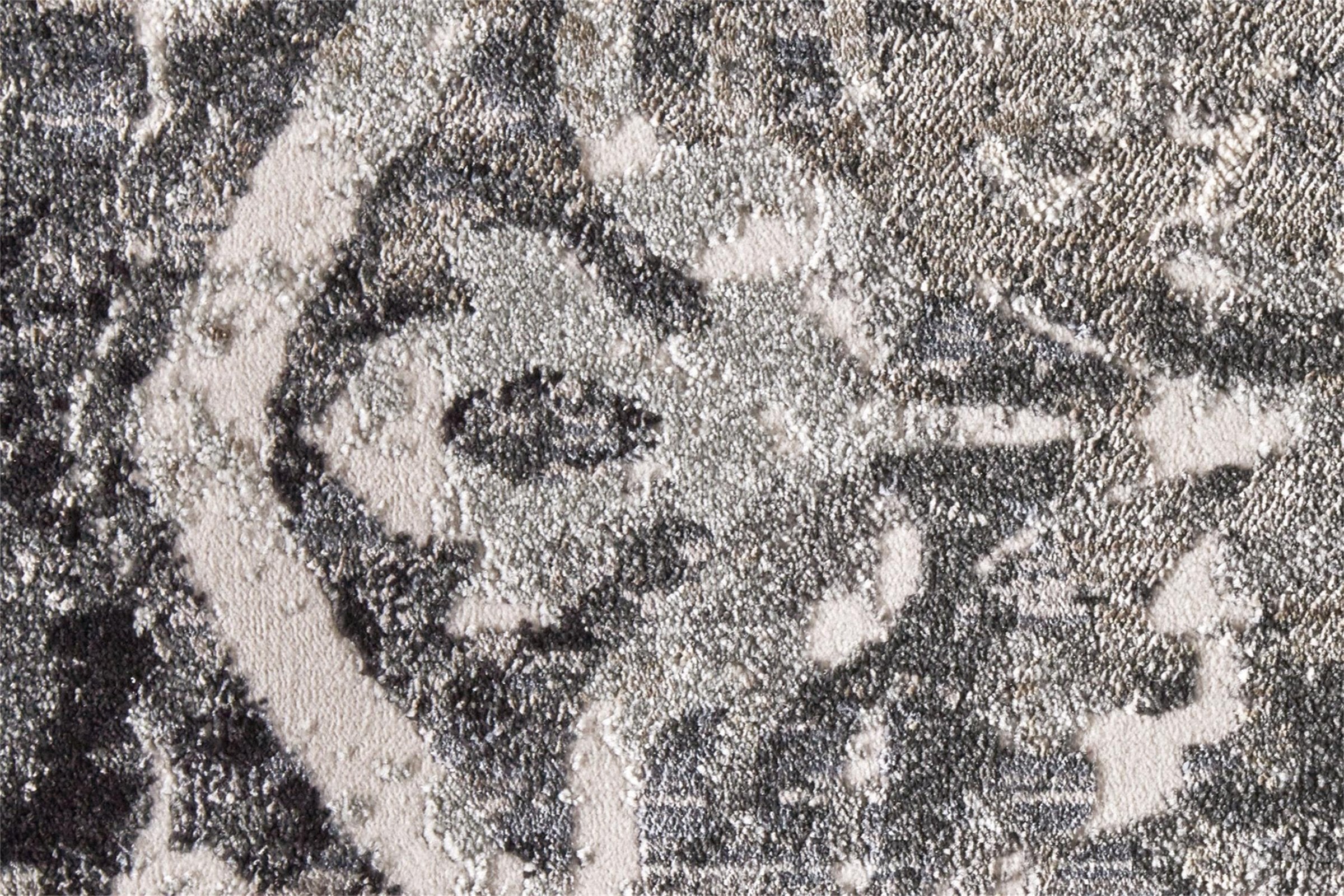 Feizy Kano 3871F Rug in Charcoal/Ivory