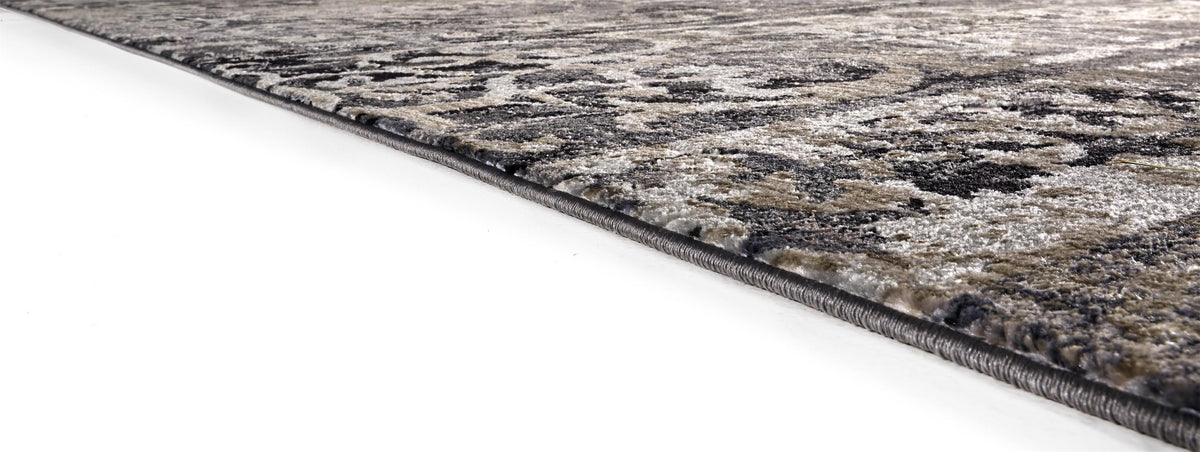 Feizy Kano 3871F Rug in Charcoal/Ivory