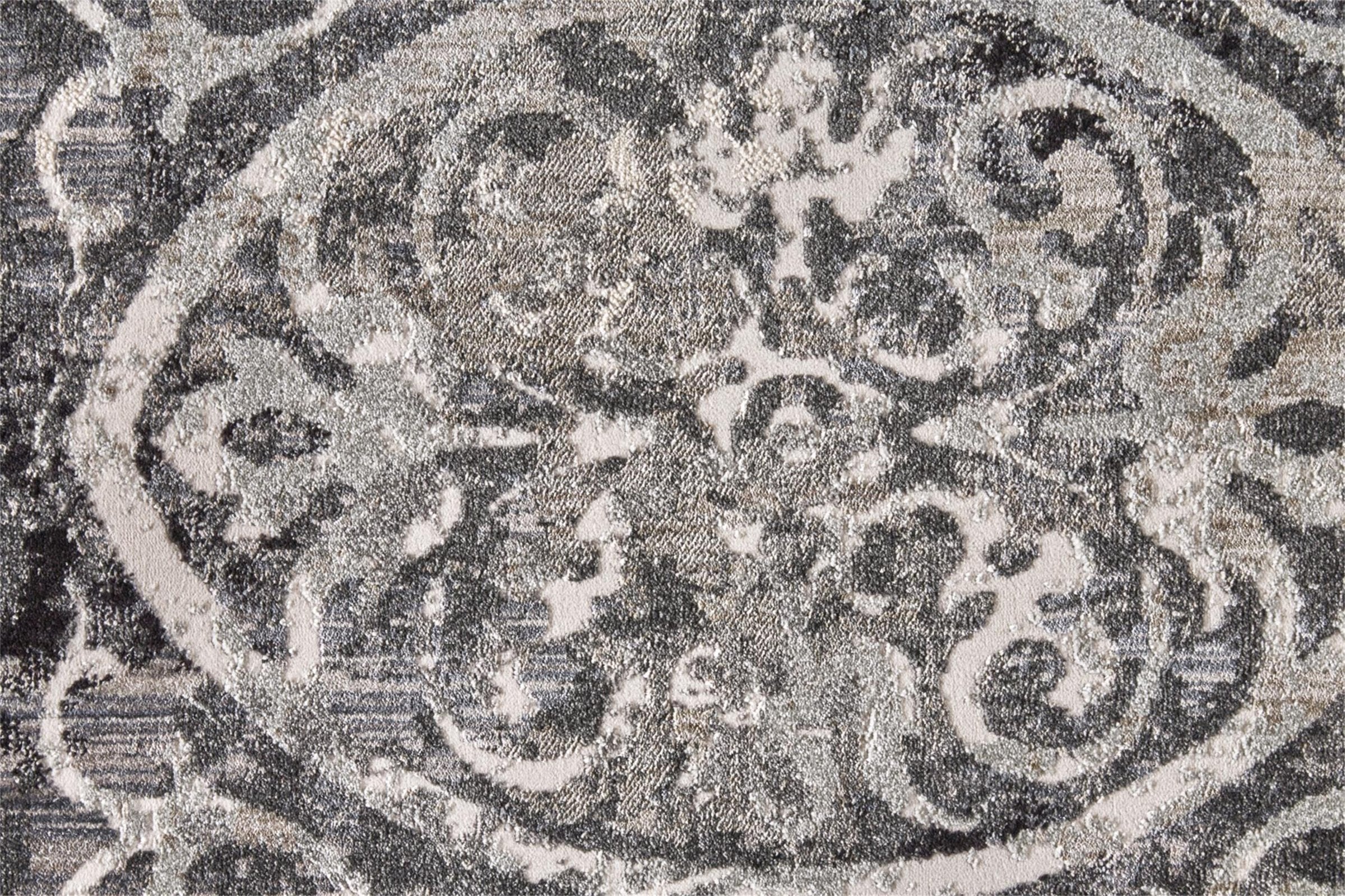 Feizy Kano 3871F Rug in Charcoal/Ivory