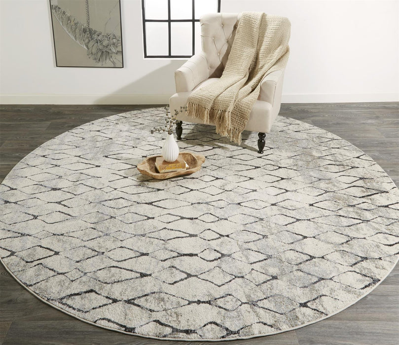 Feizy Kano 3872F Rug in Sand/Charcoal