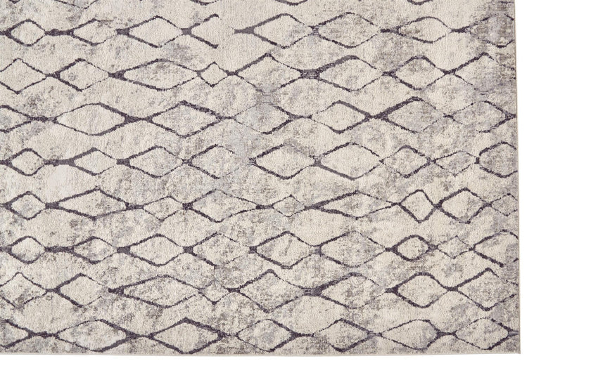 Feizy Kano 3872F Rug in Sand/Charcoal