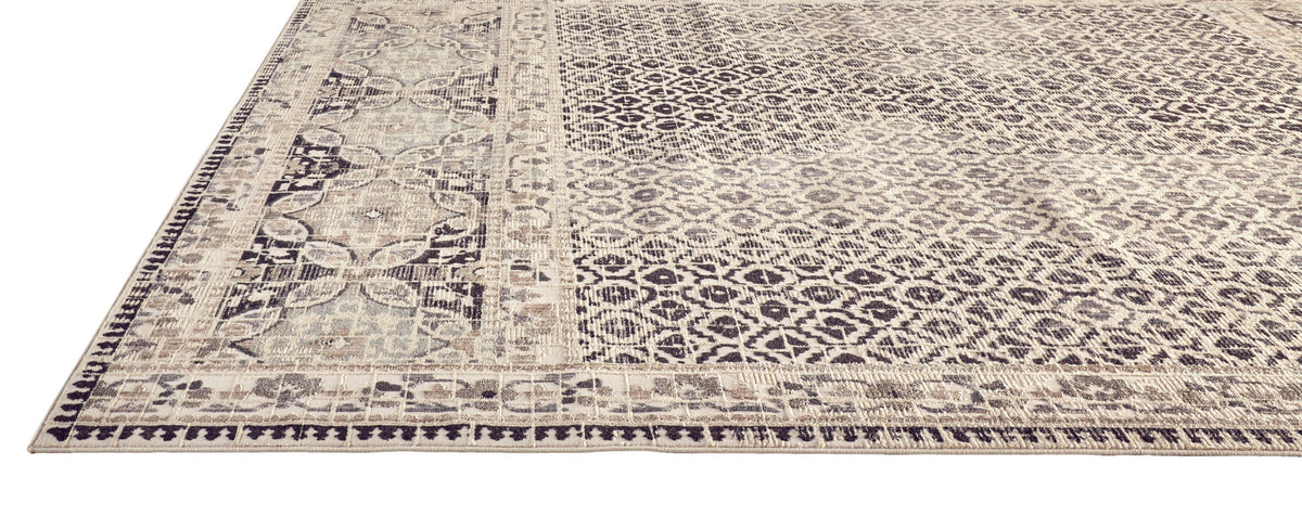 Feizy Kano 3874F Rug in Gray/Ivory