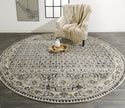 Feizy Kano 3874F Rug in Gray/Ivory
