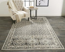 Feizy Kano 3874F Rug in Gray/Ivory