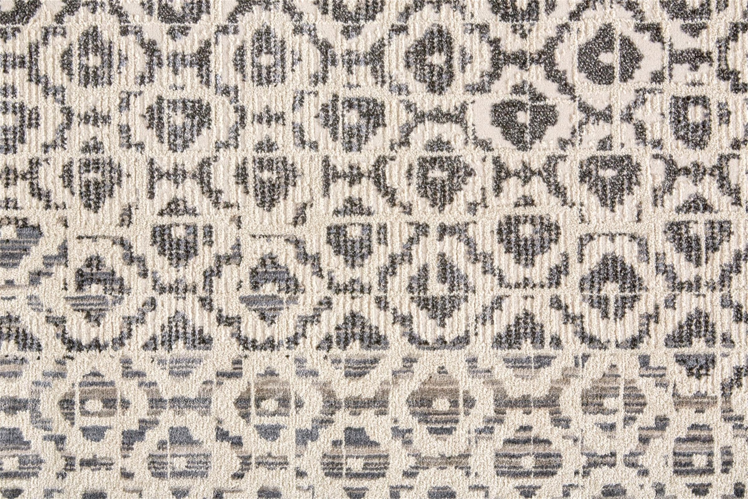 Feizy Kano 3874F Rug in Gray/Ivory