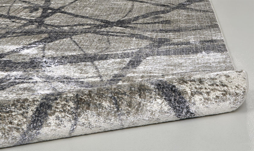 Feizy Kano 3877F Rug in Charcoal/Gray