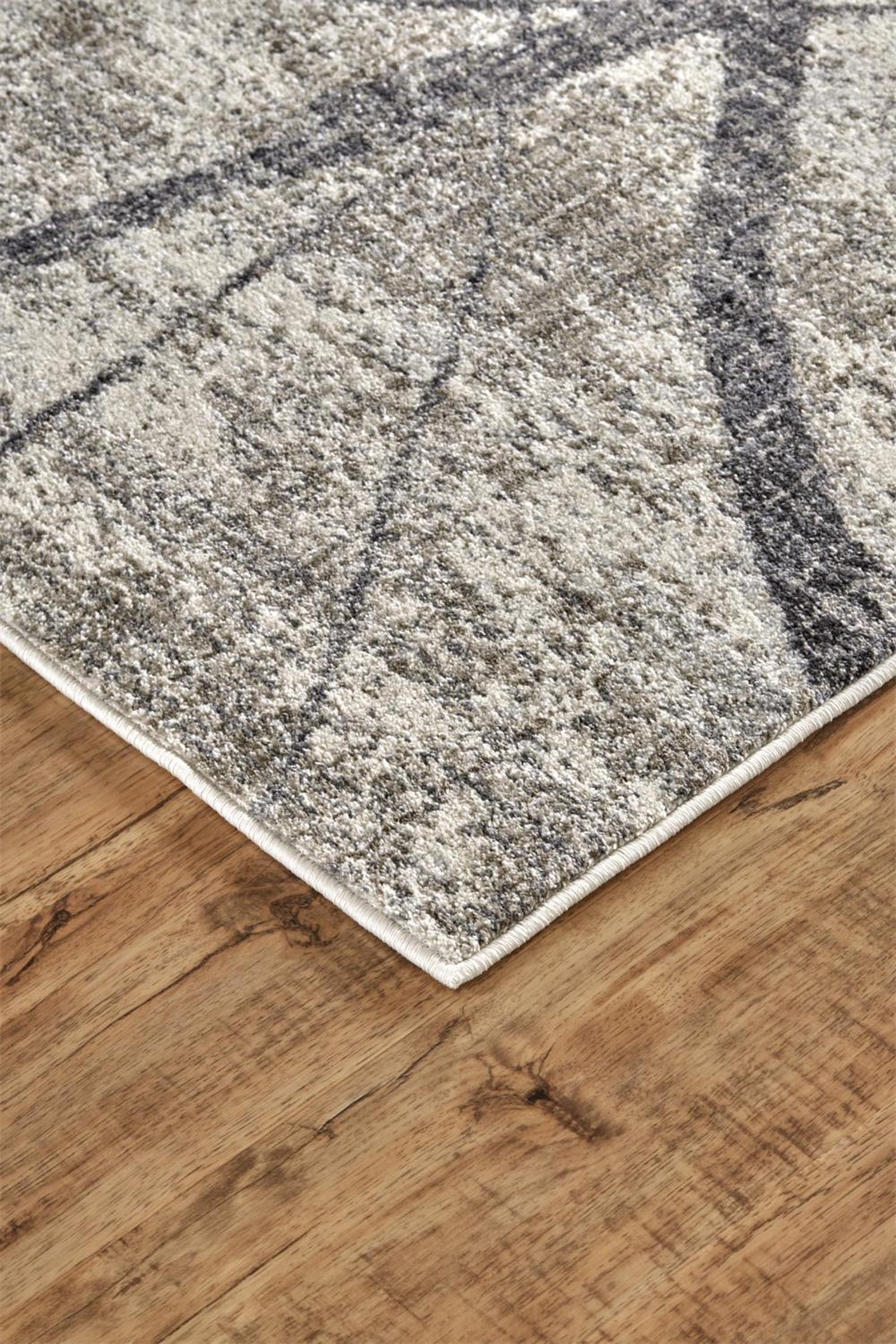 Feizy Kano 3877F Rug in Charcoal/Gray