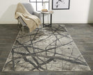Feizy Kano 3877F Rug in Charcoal/Gray