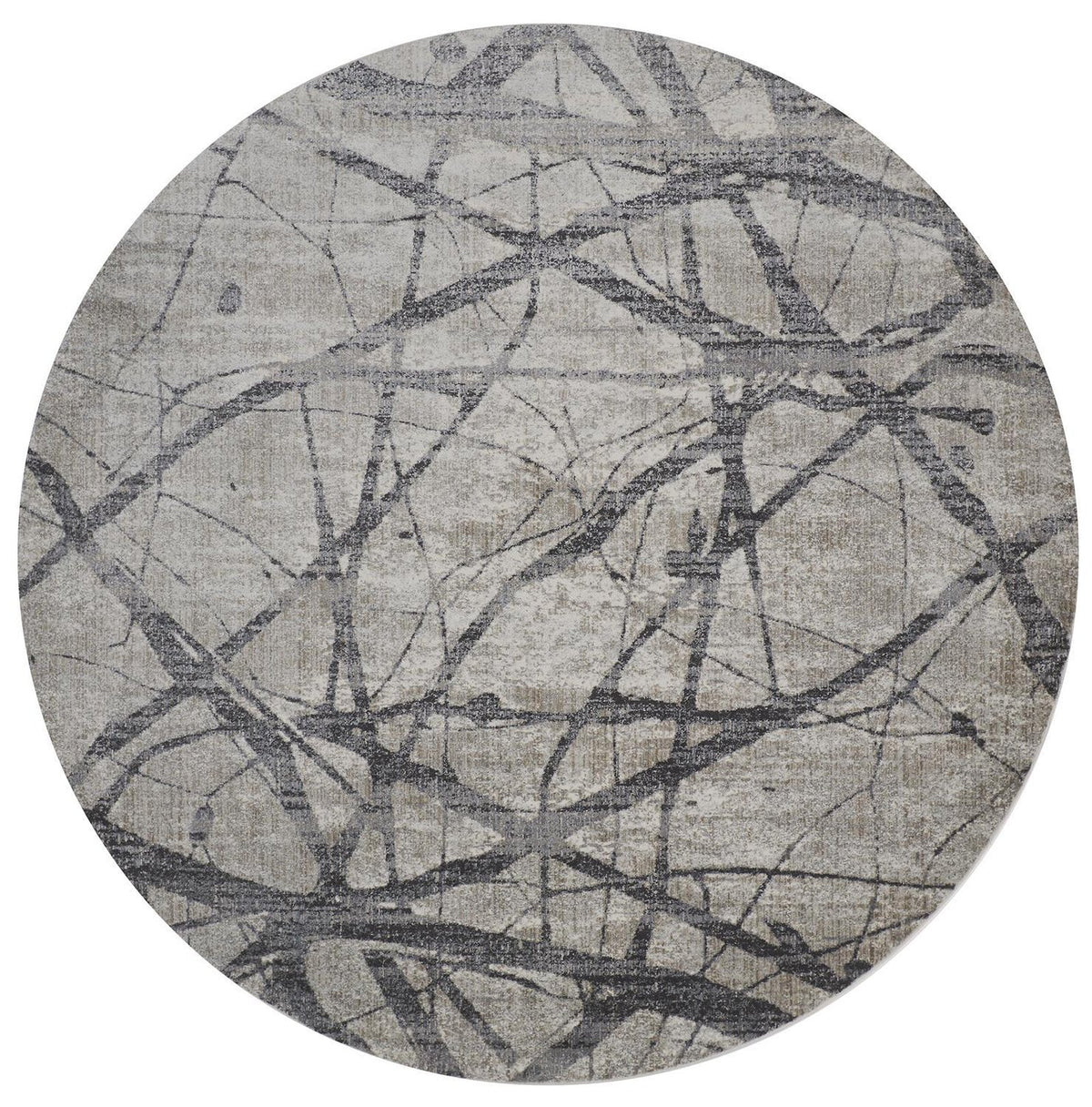 Feizy Kano 3877F Rug in Charcoal/Gray