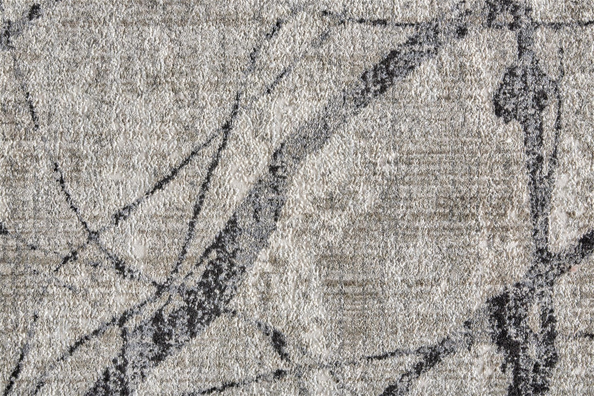 Feizy Kano 3877F Rug in Charcoal/Gray
