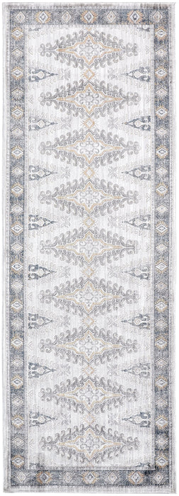 Feizy Kyra 3847F Rug in Ivory / Blue