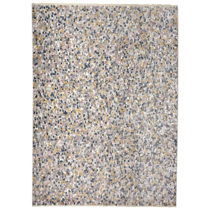 Feizy Kyra 3855F Rug in Ivory / Blue
