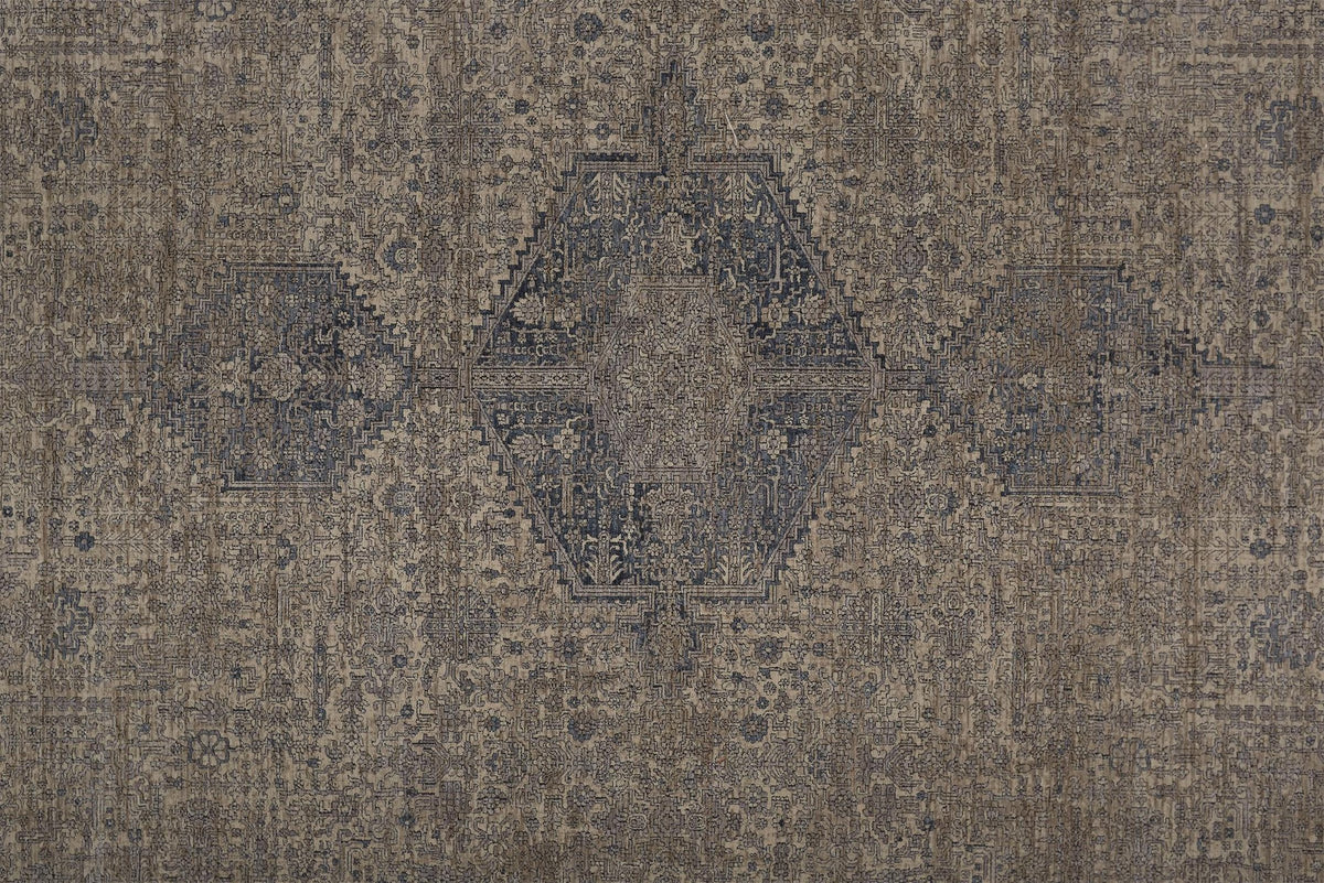 Feizy Marquette 3775F Rug in Gray / Blue