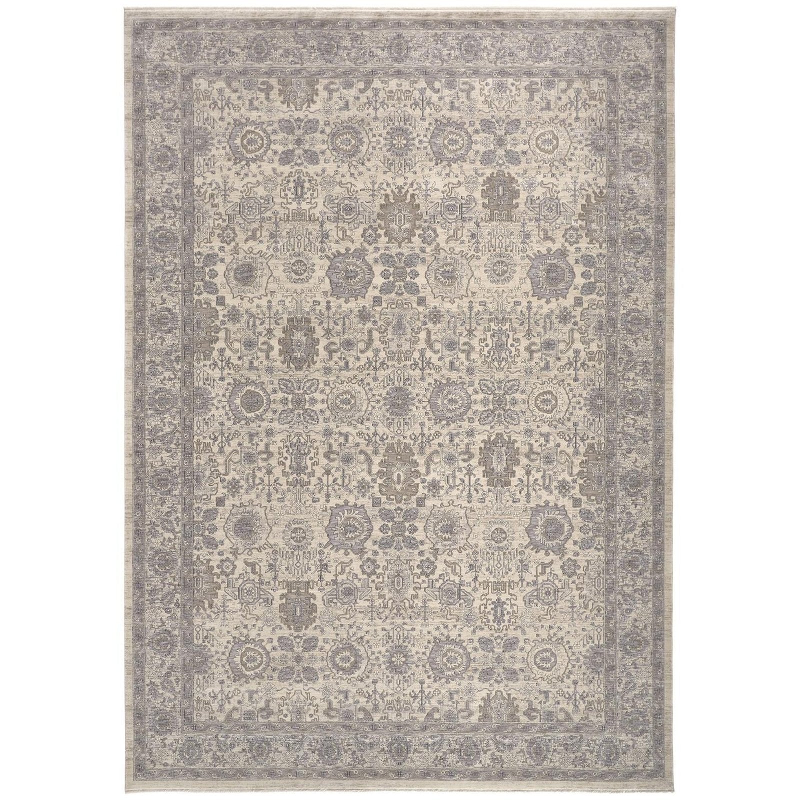 Feizy Marquette 3776F Rug in Beige / Gray