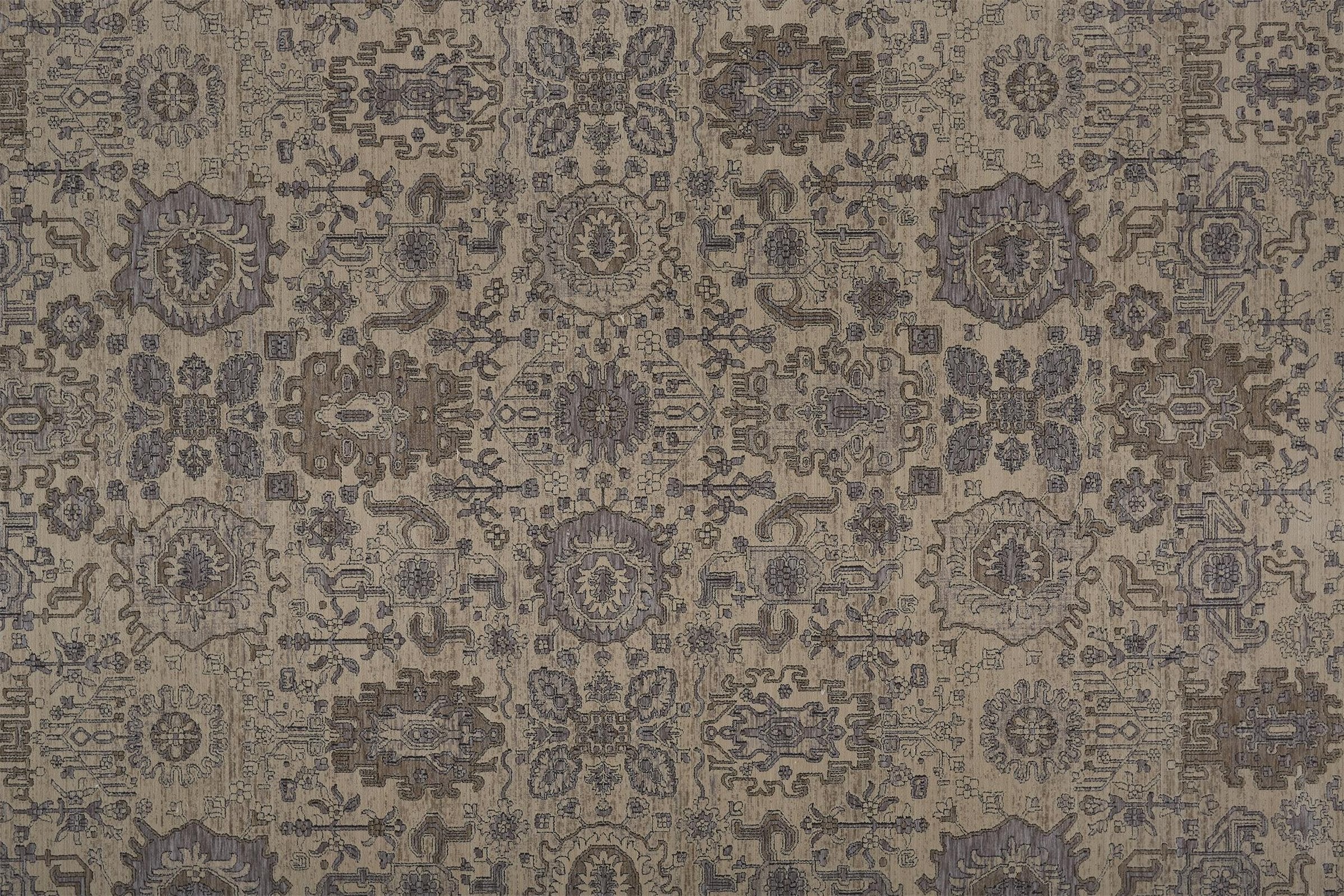 Feizy Marquette 3776F Rug in Beige / Gray