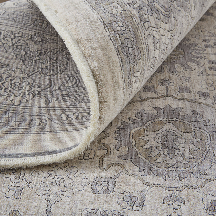Feizy Marquette 3776F Rug in Beige / Gray