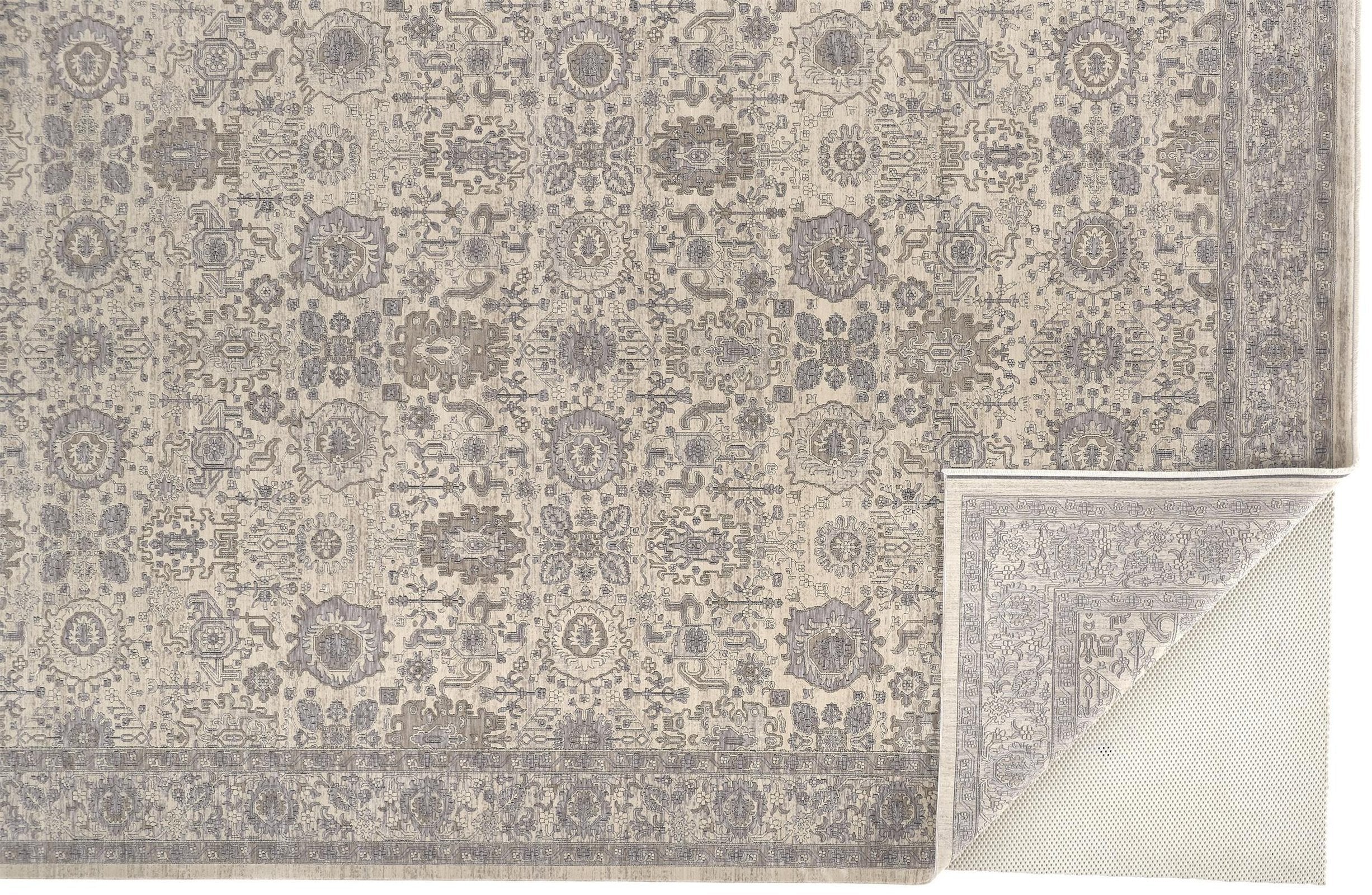Feizy Marquette 3776F Rug in Beige / Gray