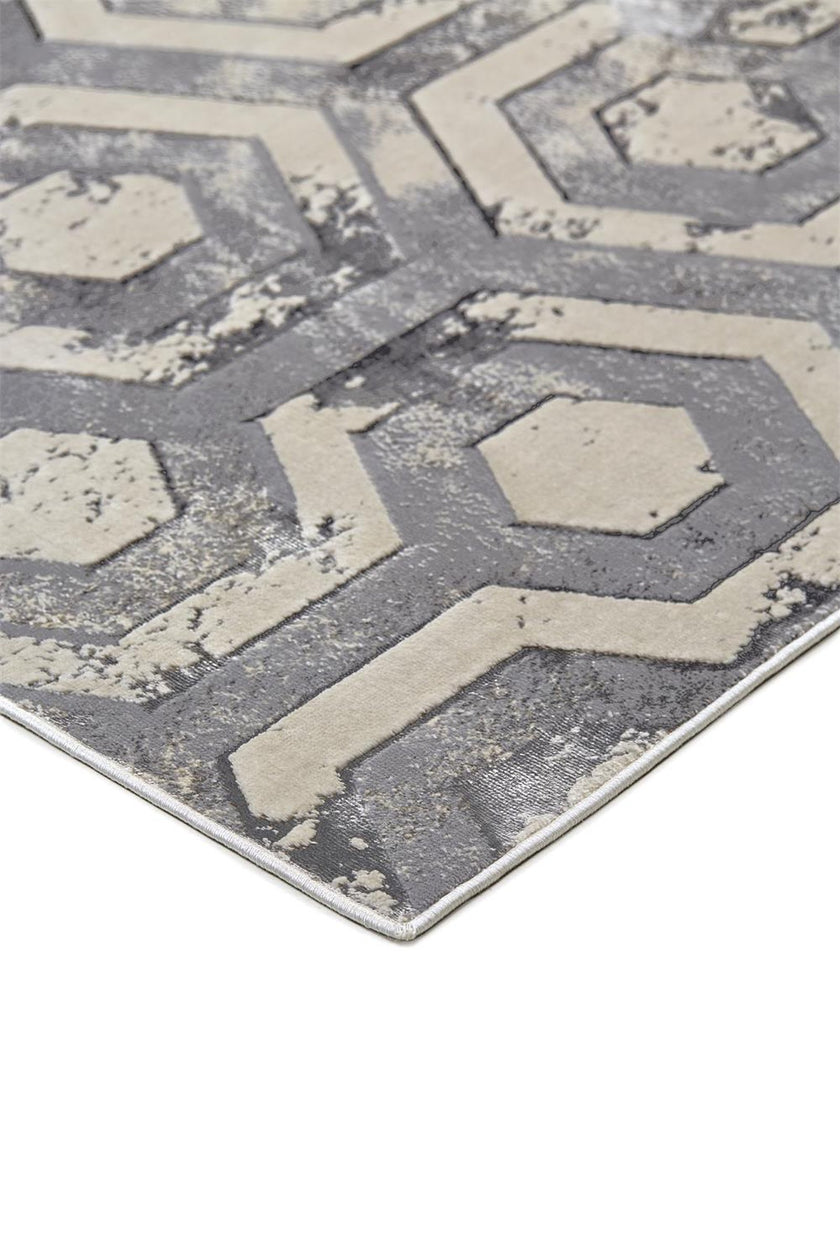 Feizy Micah 3046F Rug in Beige/Gray