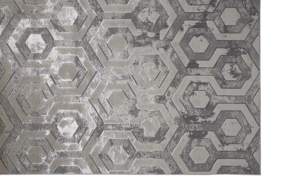 Feizy Micah 3046F Rug in Beige/Gray