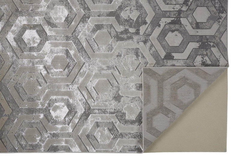 Feizy Micah 3046F Rug in Beige/Gray