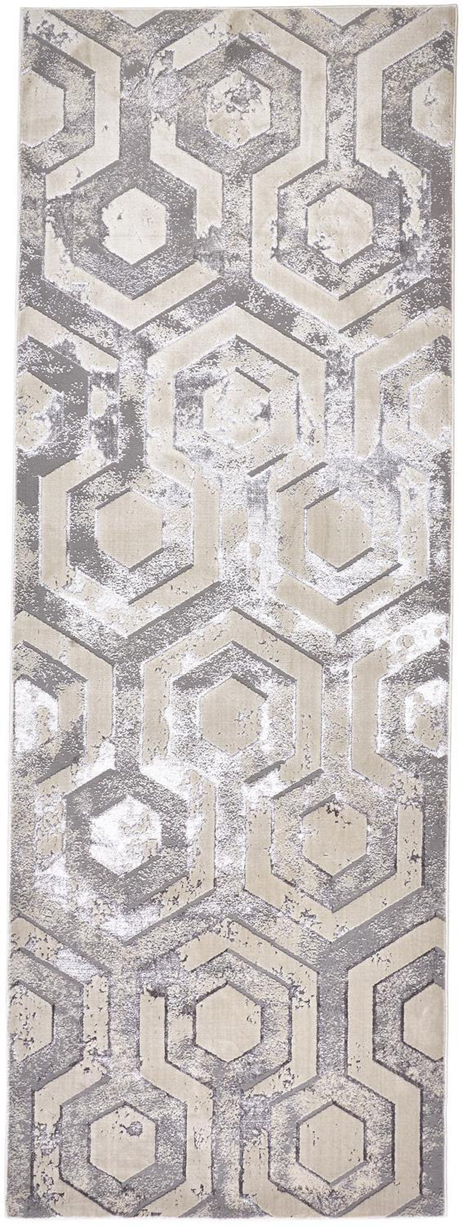 Feizy Micah 3046F Rug in Beige/Gray