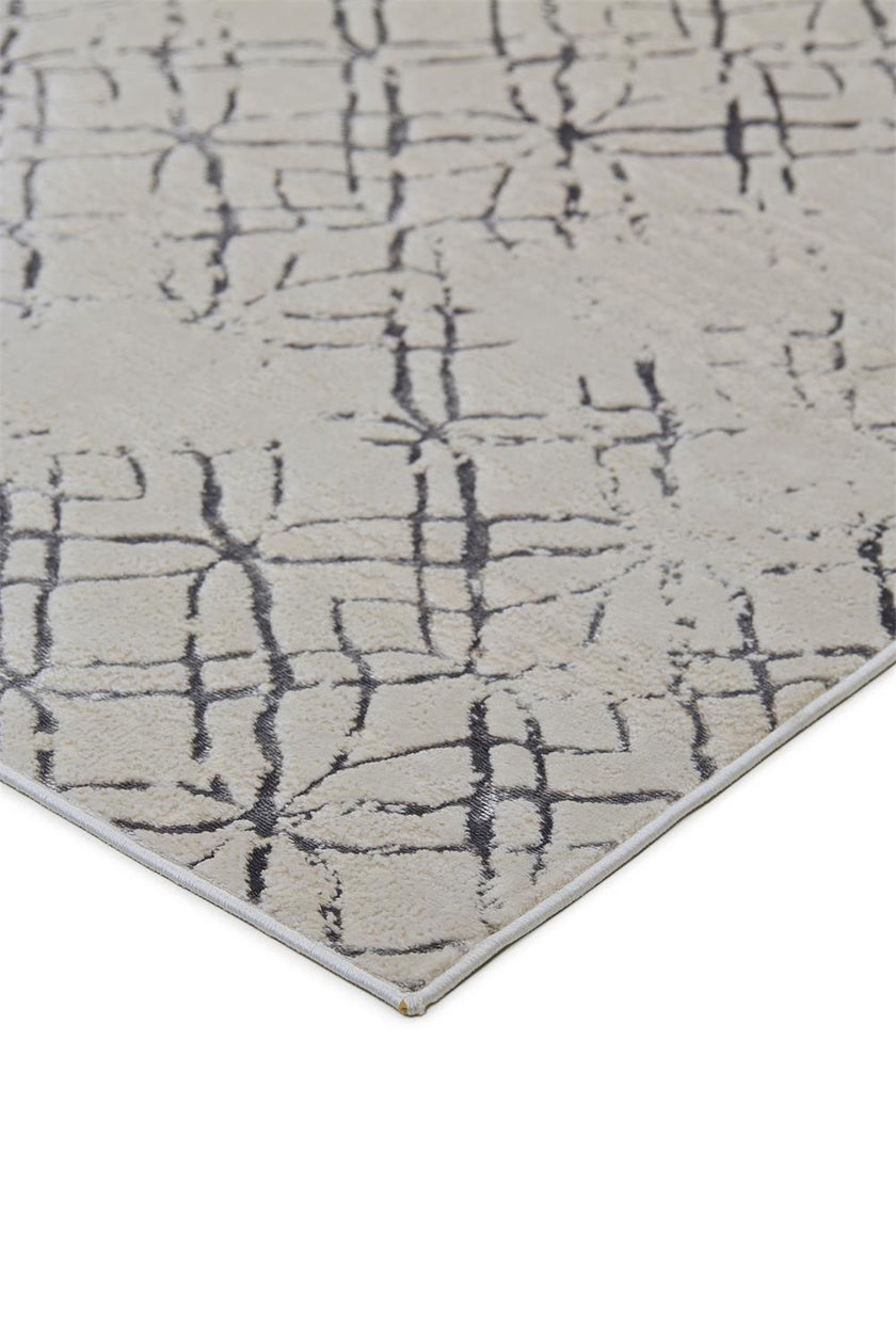 Feizy Micah 3047F Rug in Beige/Silver