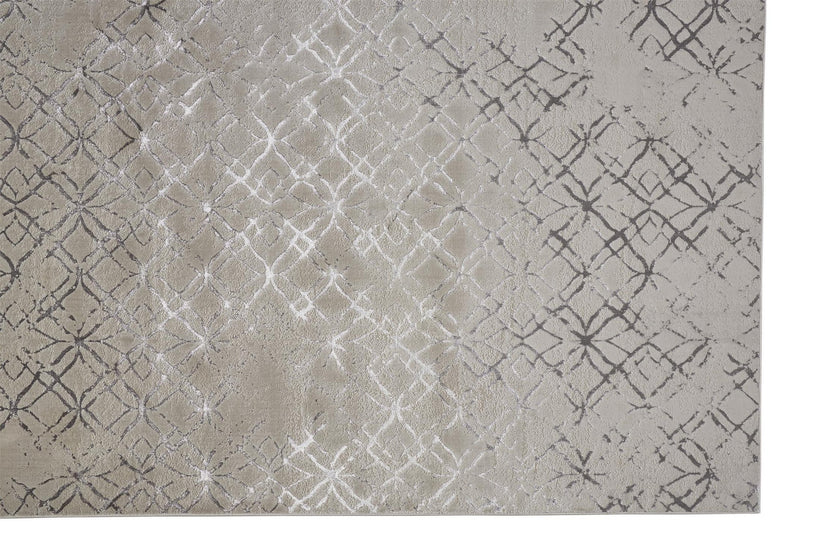 Feizy Micah 3047F Rug in Beige/Silver