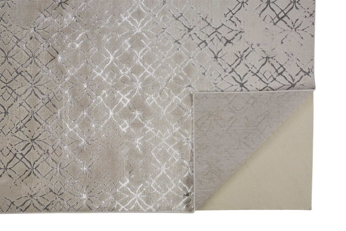 Feizy Micah 3047F Rug in Beige/Silver