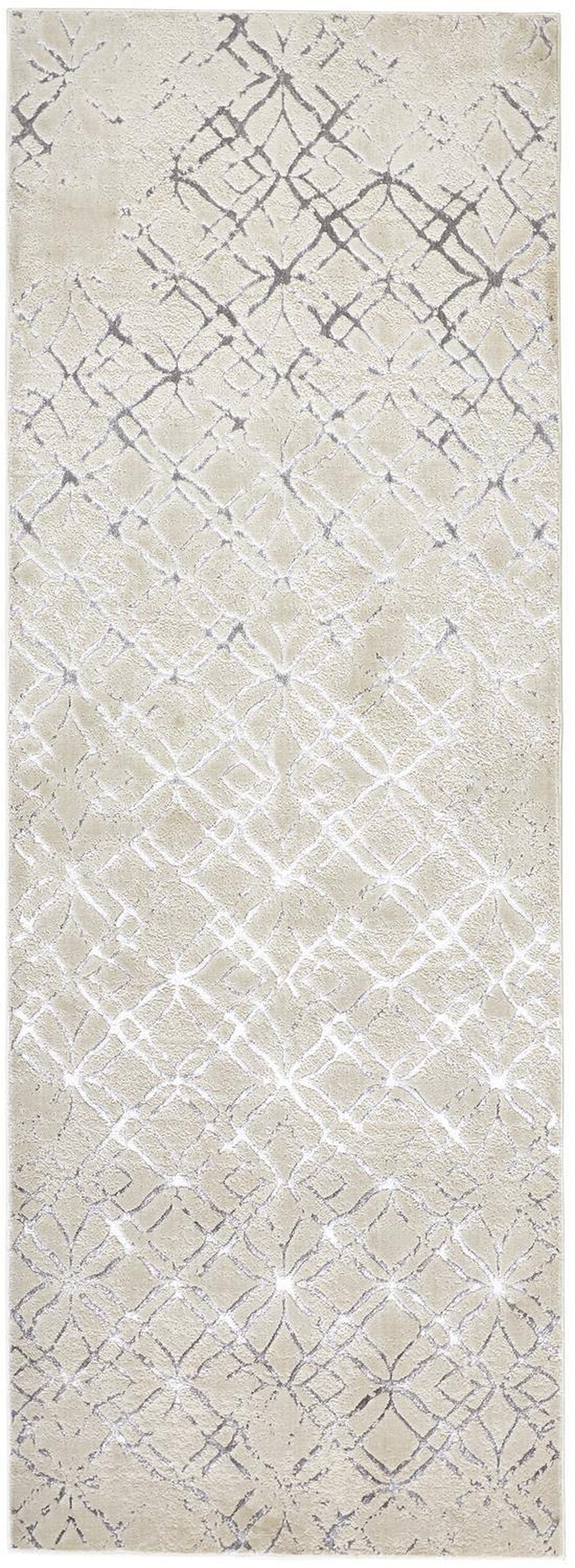 Feizy Micah 3047F Rug in Beige/Silver