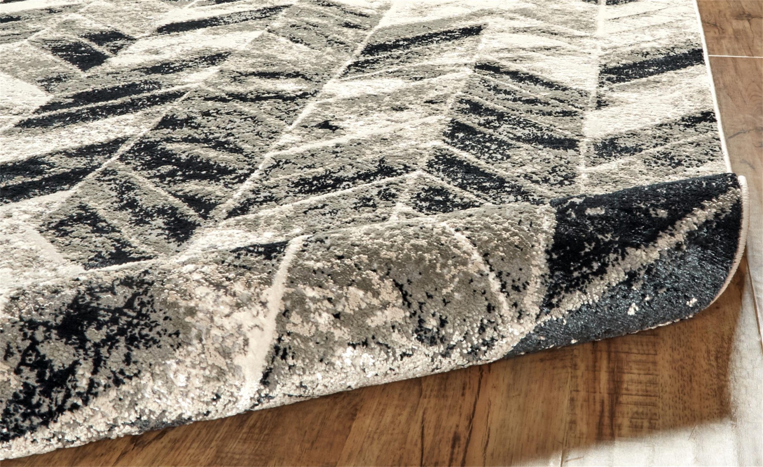 Feizy Micah 3048F Rug in Gray/Silver