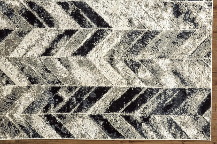 Feizy Micah 3048F Rug in Gray/Silver